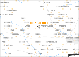 map of Niemojewiec