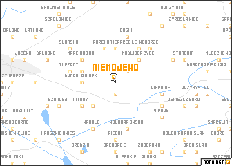 map of Niemojewo