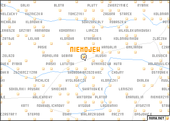 map of Niemojew