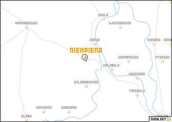 map of Niempiéna