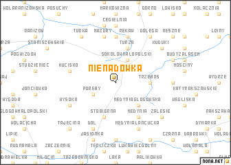 map of Nienadówka