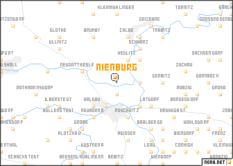 map of Nienburg