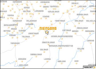 map of Niendama