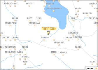 map of Niengah