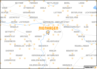 map of Nienhagen