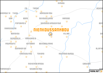 map of Nienkoussanmbou