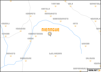 map of Nienngué