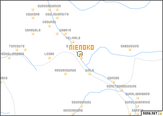 map of Niénoko