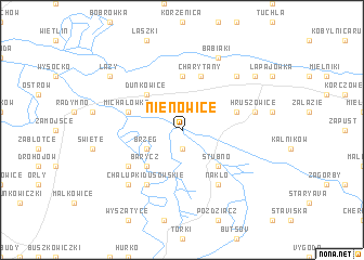 map of Nienowice