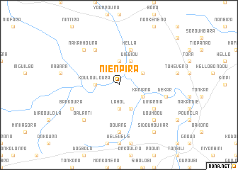 map of Nienpira