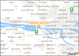 map of Nienstedten