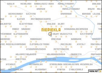 map of Niepiekła
