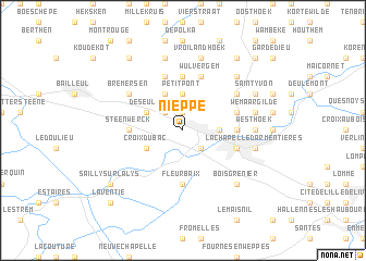 map of Nieppe