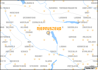 map of Niepruszewo