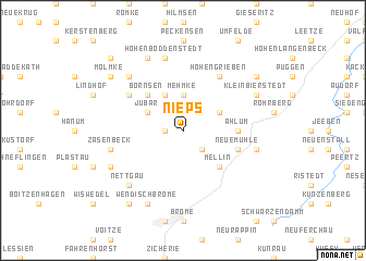 map of Nieps