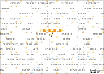 map of Nièr Ouolof