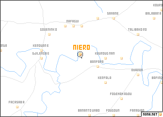 map of Niéro