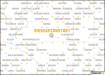 map of Nieskurzów Stary