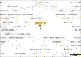 map of Nieste