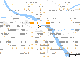 map of Niestuszewo