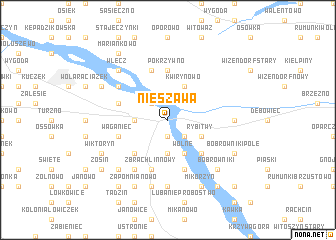 map of Nieszawa