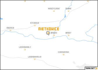 map of Nietkowice