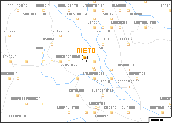 map of Nieto