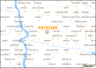 map of Nietrzeba