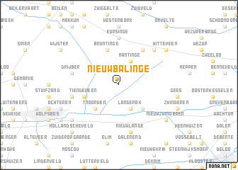 map of Nieuw-Balinge