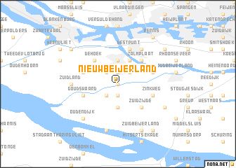 map of Nieuw-Beijerland