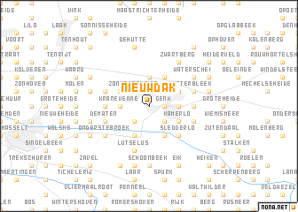 map of Nieuwdak