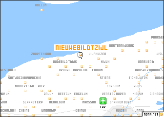 map of Nieuwe Bildtzijl