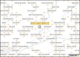 map of Nieuwebrug