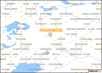 map of Nieuwebrug