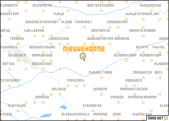 map of Nieuwehorne