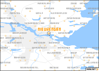 map of Nieuwendam