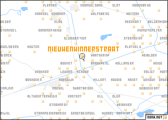 map of Nieuw- en Winnerstraat