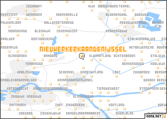 map of Nieuwerkerk aan den IJssel