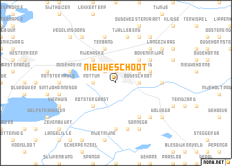 map of Nieuweschoot