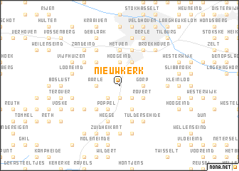 map of Nieuwkerk