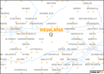 map of Nieuwlande