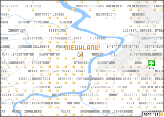 map of Nieuwland