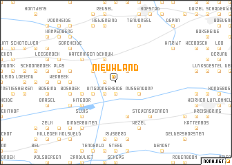 map of Nieuwland