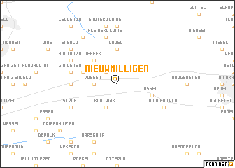 map of Nieuw-Milligen