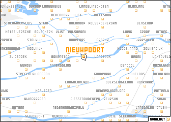 map of Nieuwpoort