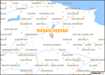 map of Nieuw-Scheemda