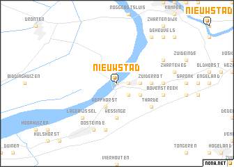 map of Nieuwstad