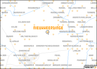 map of Nieuw-Weerdinge