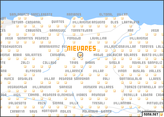 map of Niévares