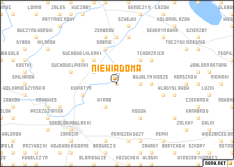 map of Niewiadoma